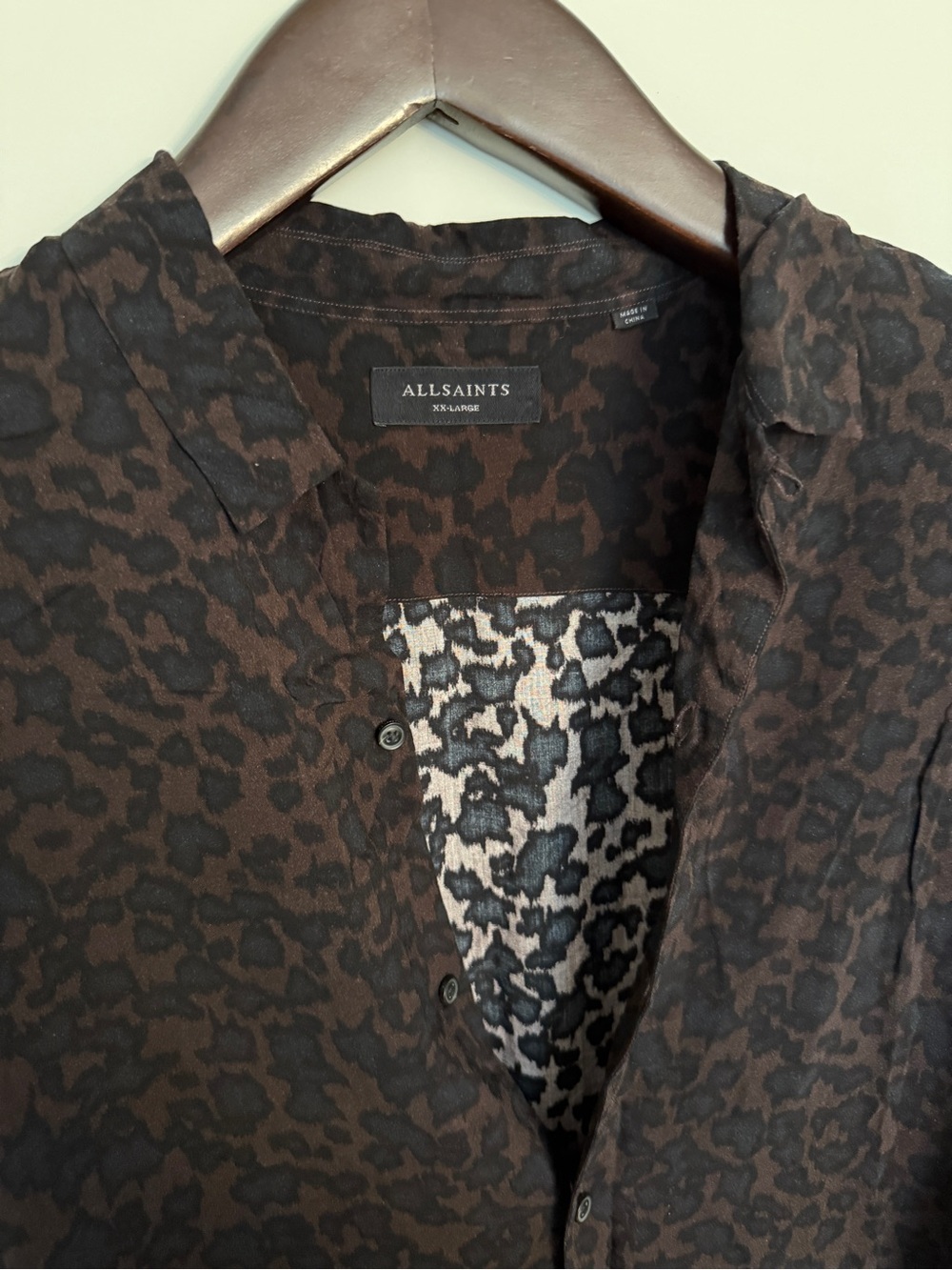 Allsaints Leopardone Print Shirt - Picture 2 of 9